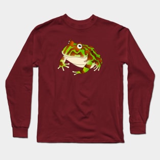 Green “Normal” Pacman Frog Long Sleeve T-Shirt